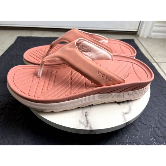 Vionic Restore Unisex Toe-Post Recovery Sandal Terracota SZ Mens 10.15/Womens 12 main image 6